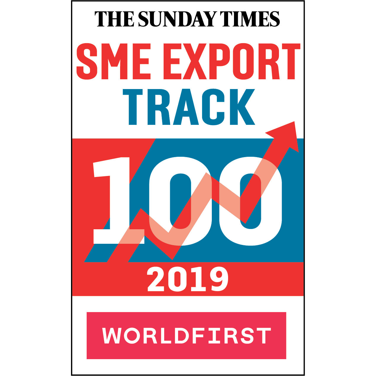 Sunday Times SME Export Track 100 badge