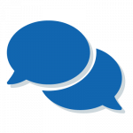 two speech bubbles
